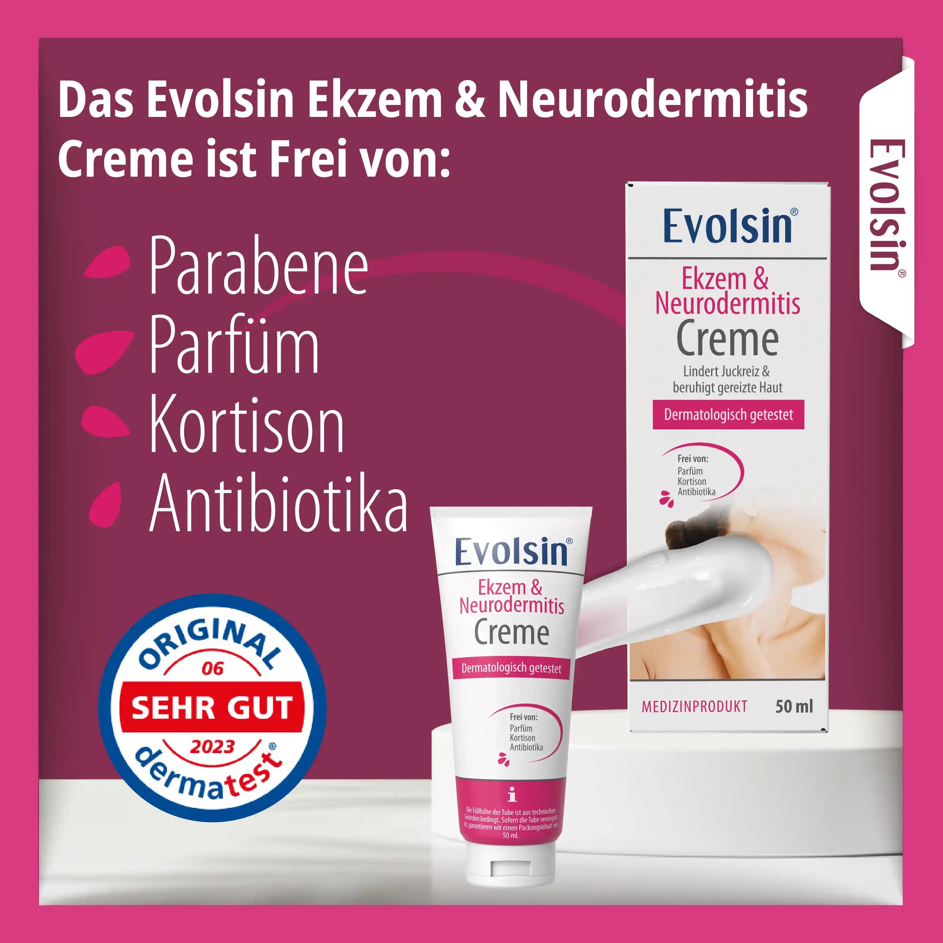 Ekzem & Neurodermitis Creme OHNE Kortison, 50ml
