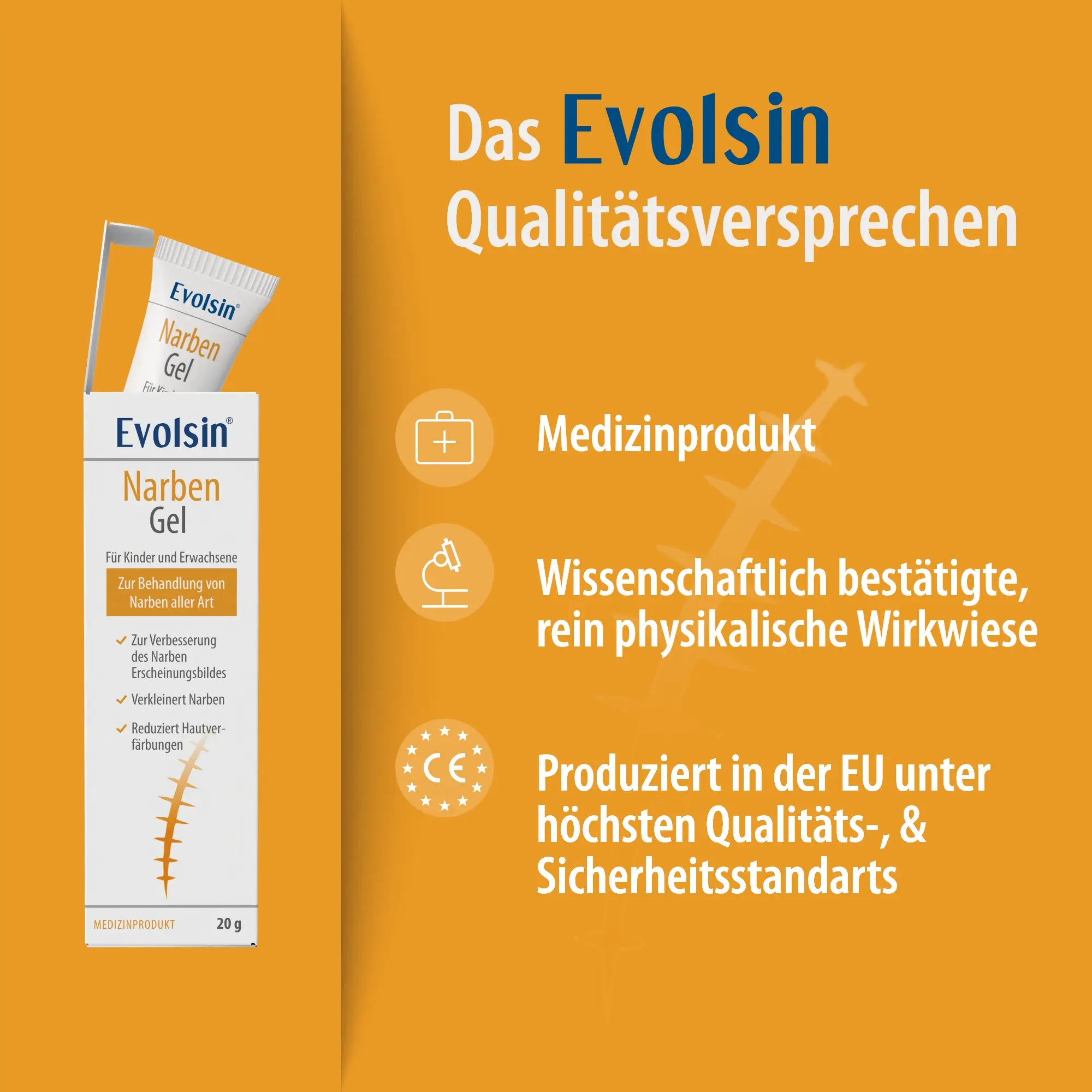 Evolsin Narben-Gel Doppelpack (2x20g) für Kinder & Erwachsene