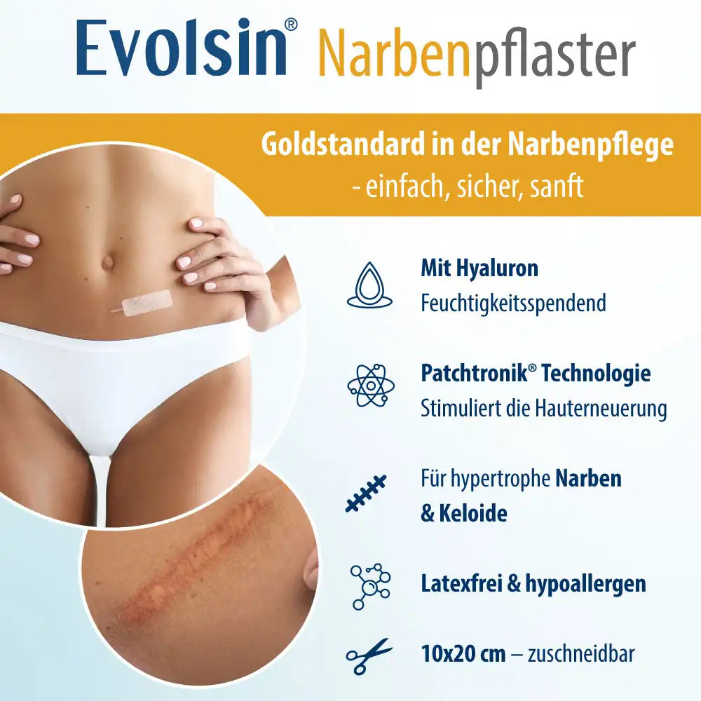 Narbenpflaster mit Hyaluron - 2 Stück