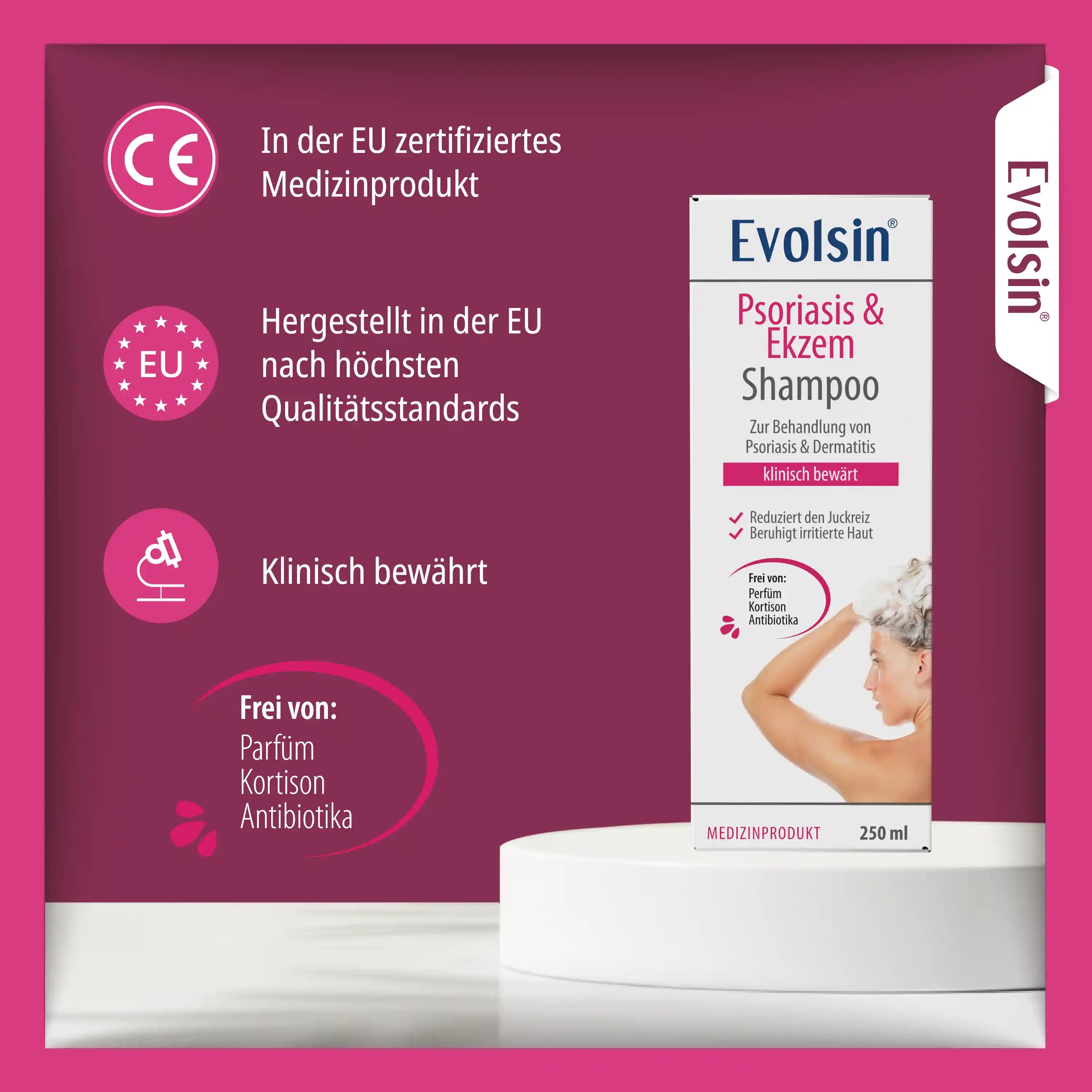 Psoriasis & Ekzem Shampoo für Kopfhaut & Körper