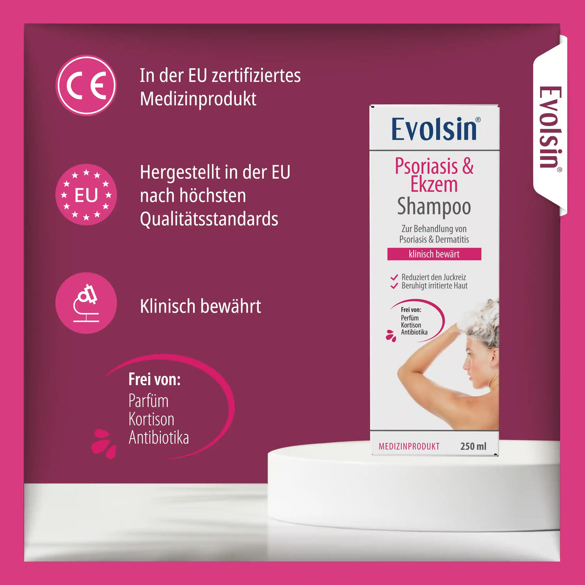 Psoriasis & Ekzem Shampoo für Kopfhaut & Körper