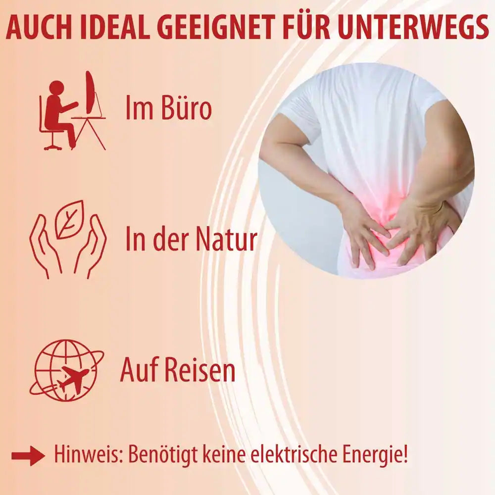 Medizinischer Wärmegürtel 6+1 Anwendung